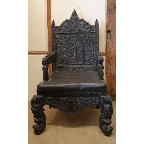Furniture valuations will highlight the items that have commercial appeal - such as this 19th Century Anglo-Indian armchair with its intricately carved, highly distinctive hardwood frame. 