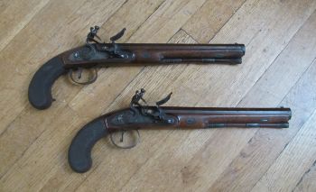 A fine pair of dueling pistols by John Manton 