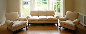 This fine Edwardian 3-piece suite has been transformed by our antique restorers and furniture reupholstery specialists